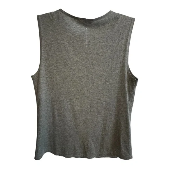 J. Crew Gray Orange Embellished Tank - Picture 3 of 6